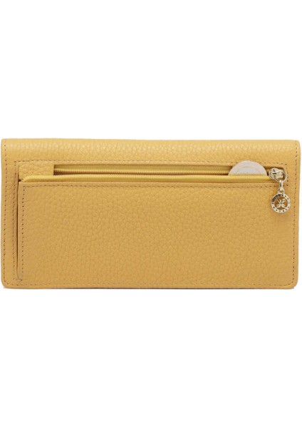 Sarı Hakiki Deri Kadın Cüzdan - S1CB00005685-H28