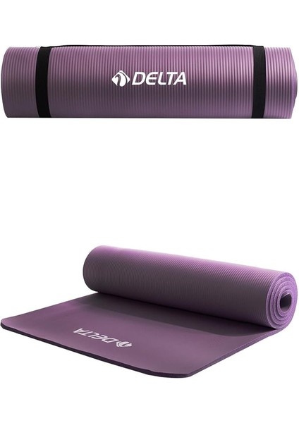 Konfor Zemin 15 mm Taşıma Askılı Pilates Minderi Yoga Matı, Lila, 15 mm