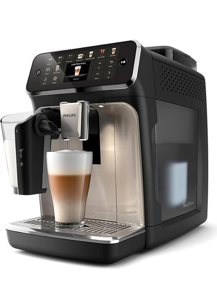 5500 Serisi Lattego Tam Otomatik Espresso Makinesi - 20 Sıcak ve Soğuk Içecek, Quickstart, Silentbrew Teknolojisi, Dokunmatik Ekran, Kolay Temizleme (EP5547/90)