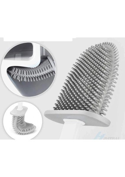 Hijyenik Klozet Temizleme Silikonu Esnek Fırça (5047)