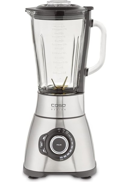 B 1800 Powerblender Seti - Blender, 28.000 Devir/dakika, Cam Kap 1,75 L, Içecek Şişesi ve Doğrayıcı Dahil, Mikser Test Birincisi, Çok Iyi, Paslanmaz Çelik