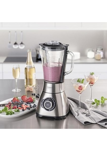 B 1800 Powerblender Seti - Blender, 28.000 Devir/dakika, Cam Kap 1,75 L, Içecek Şişesi ve Doğrayıcı Dahil, Mikser Test Birincisi, Çok Iyi, Paslanmaz Çelik fırsatları