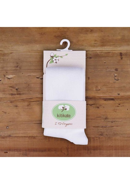 Organik Basic Külotlu Çorap Ekru