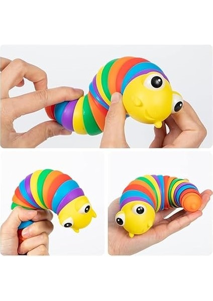 Store 01 Eğlenceli Emekleme,eklemli Esnek Tırtıl Duyusal Stres Giderici Esnek El Oyuncağı Interaktif Bebek ve Çocuk Oyuncağı indirimleri