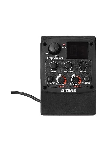 G-Tone Gt-6 Akustik Gitar Preamp Piezo Pikap 3 Bantlı Eq Ekolayzır Yankı/gecikme/koro/geniş Efektli LCD Tuner fırsatları