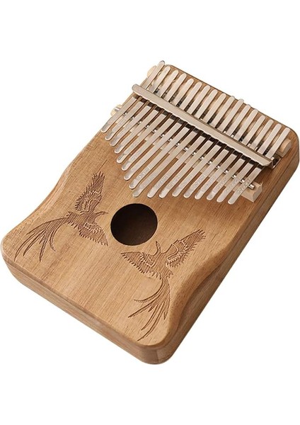 17 Tuşları Kalimba Afrika Başparmak Parmak Piyano Ahşap Kalimba Taşınabilir Enstrüman