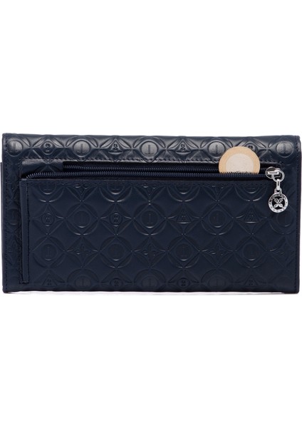 Lacivert Hakiki Deri Kadın Cüzdan - S1CB00005783-M80 fırsatları