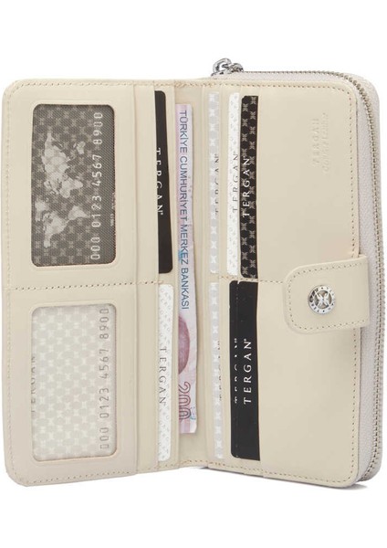 Bej Hakiki Deri Kadın Cüzdan - S1CB00005789-A56