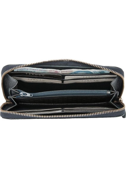 Lacivert Hakiki Deri Kadın Cüzdan - S1CB00005734-A38 fırsatları