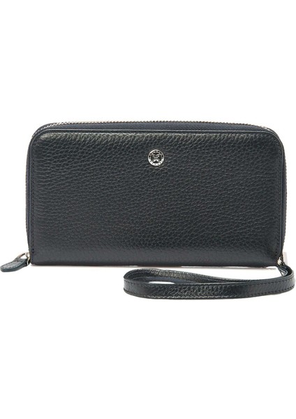 Lacivert Hakiki Deri Kadın Cüzdan - S1CB00005734-A38