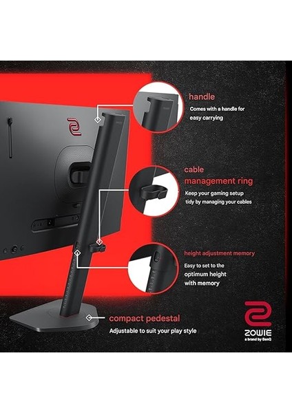 Zowie XL2586X+ 24,1'' 600Hz Fhd 3xhdmı Dp New Fast Tn Dyac 2 S-Switch E Spor Oyun Monitör fırsatları