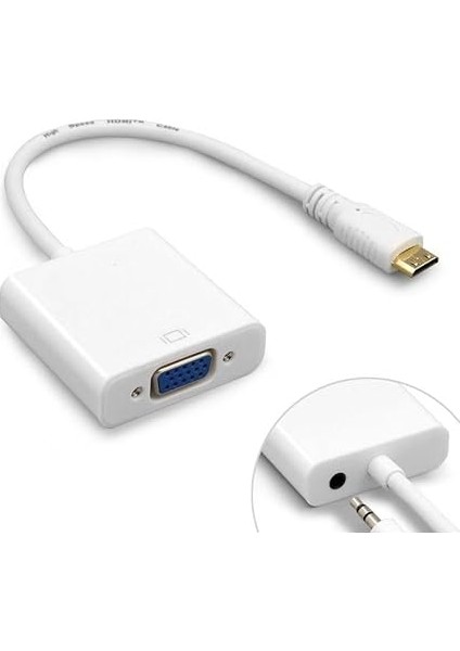 HDMI To VGA Ses Destekli Çevirici Dönüştürücü Adaptör fiyatları