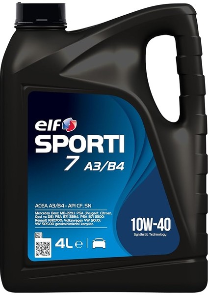 Sporti 7 A3/b4 10W40 Motor Yağı 4 Litre