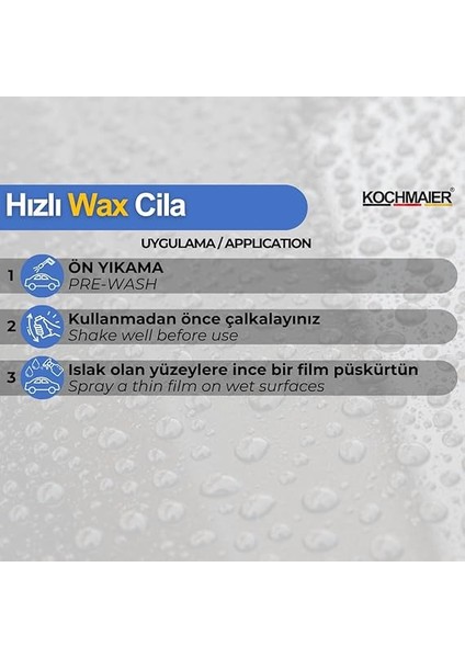 Hızlı Oto Wax Cila Araç Boya Koruma ve Parlatıcı (1 Litre) indirimleri