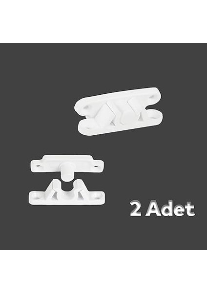 Pimapen Pvc Pencere Kapı Sineklik Kapama Çıt Çıt Plastik Pratik Tutucu Aparat 2 Adet fiyatları