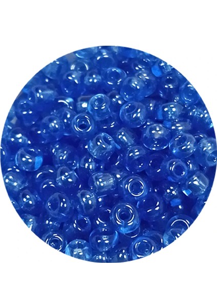 Dökme Cam Kum Boncuk (8/0) 3 mm - 60 Gram - Şeffaf Açık Mavi - BNC204 fiyatları