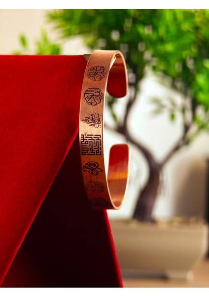 Saf Bakır Bileklik El Yapımı Üzerinde Özel Tasarımlar