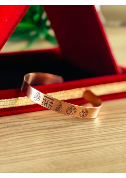 Saf Bakır Bileklik El Yapımı Üzerinde Özel Tasarımlar