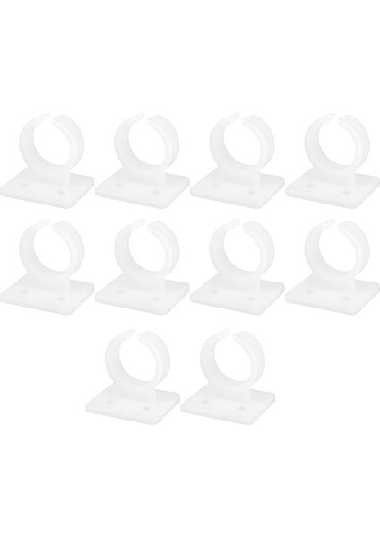 10 Parça Mikrofon Klipsi Açık Mikrofon Dirsek Kelepçe Mikrofon Mikrofonu Klipler Stüdyo Mikrofonu Mikrofon Klipsleme Masa Için Mikrofon Tutucu Mikrofon Braketi Plastik Beyaz