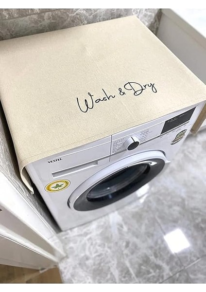 Nakış Işlemeli Çamaşır ve Kurutma Makine Buzdolabı Örtüsü modelleri