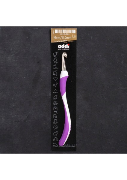 Addi Swing 8mm 16CM Mor Ergonomik Yün Tığ - 140-7