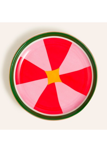 Luohu Porselen Tabak 10x10x1 Cm Renkli