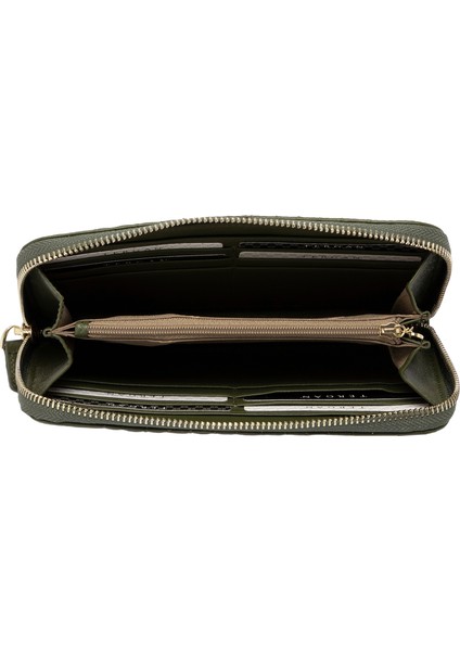 Yeşil Hakiki Deri Kadın Cüzdan - S1CB00005800-R0R fırsatları