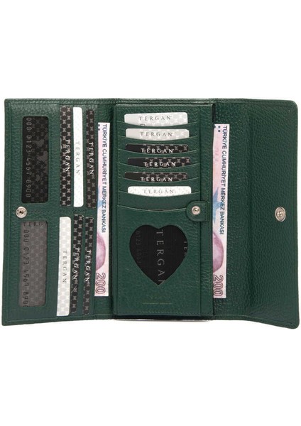 Yeşil Hakiki Deri Kadın Cüzdan - S1CB00005719-I5T