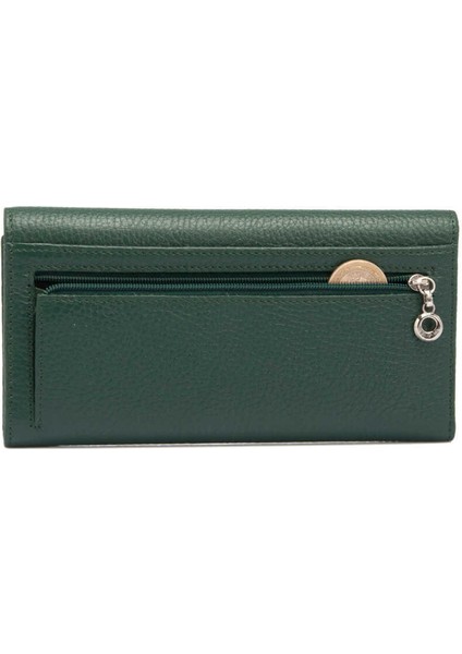 Yeşil Hakiki Deri Kadın Cüzdan - S1CB00005719-I5T