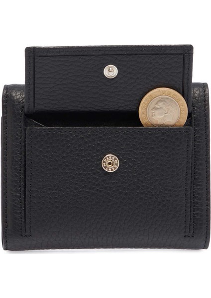 Siyah Hakiki Deri Kadın Cüzdan - S1CB00005633-A41