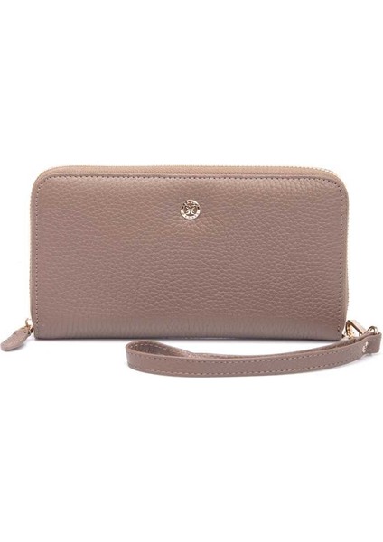 Bej Hakiki Deri Kadın Cüzdan - S1CB00005734-B73