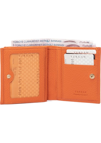 Turuncu Hakiki Deri Kadın Cüzdan - S1CB00005627-J35 fiyatları