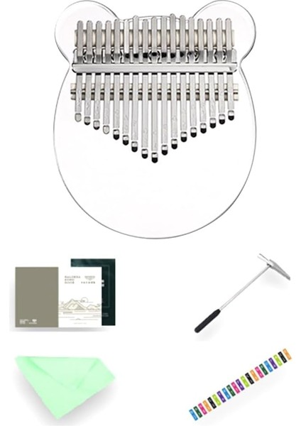 Kalimba 17 Tuşlu Başparmak Piyano, Şeffaf Şeffaf Akrilik Piyano Enstrümanı Kullanımı