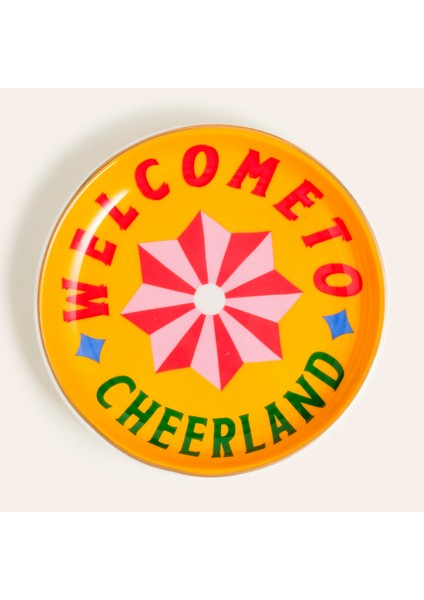 Luohu Porselen Tabak 10x10x1 Cm Sarı