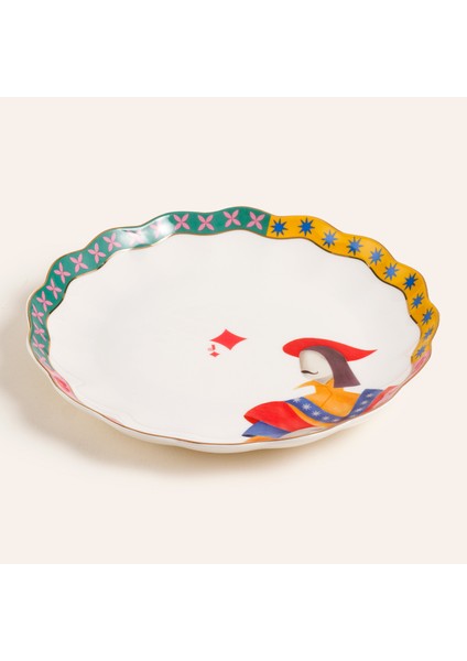 Luohu Porselen Pasta Tabağı 19x19x2 Cm Renkli modelleri