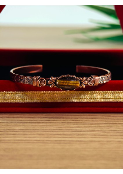 Saf Bakır Bileklik El Yapımı Üzerinde Özel Tasarımlar