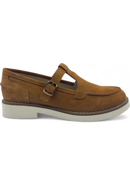 Javelle Taba Süet Hakiki Deri Casual Kadın Loafer