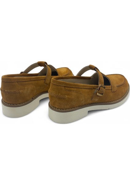 Javelle Taba Süet Hakiki Deri Casual Kadın Loafer modelleri