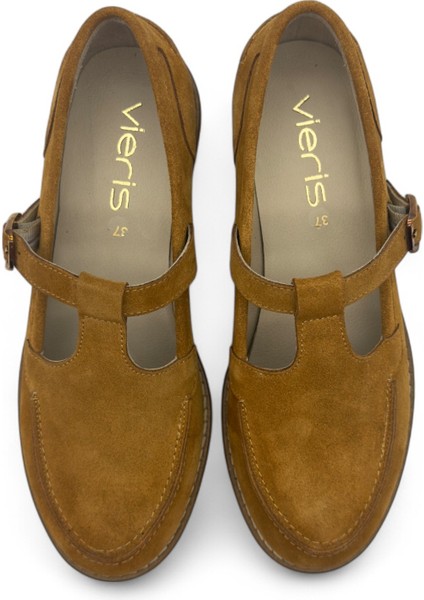 Javelle Taba Süet Hakiki Deri Casual Kadın Loafer fırsatları