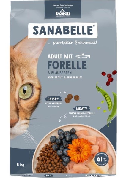 Adult Alabalıklı Yetişkin Kedi Maması 8 kg