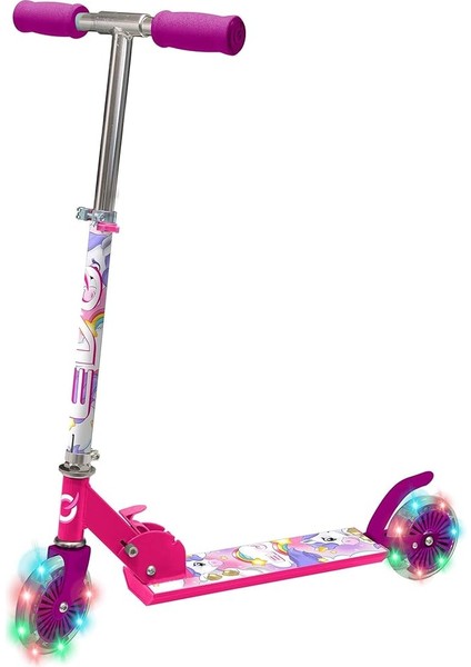 2 Tekerlekli Katlanabilir Unicorn Inline Işıklı Scooter