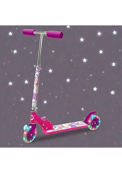 2 Tekerlekli Katlanabilir Unicorn Inline Işıklı Scooter modelleri