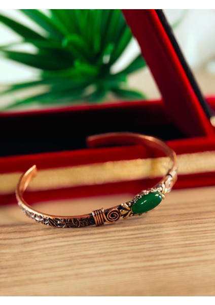 Saf Bakır Bileklik El Yapımı Üzerinde Özel Tasarımlar