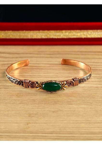 Saf Bakır Bileklik El Yapımı Üzerinde Özel Tasarımlar