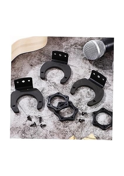 4 Set Mikrofon Duvar Tutucu Davul Mikrofon Tutucu Karaoke Mikrofon Duvar Askı Aparatı Kablosuz Mikrofon Aksesuarları Kablosuz Mikrofon Için Mikrofon Tutucu Mikrofon Halkası I modelleri