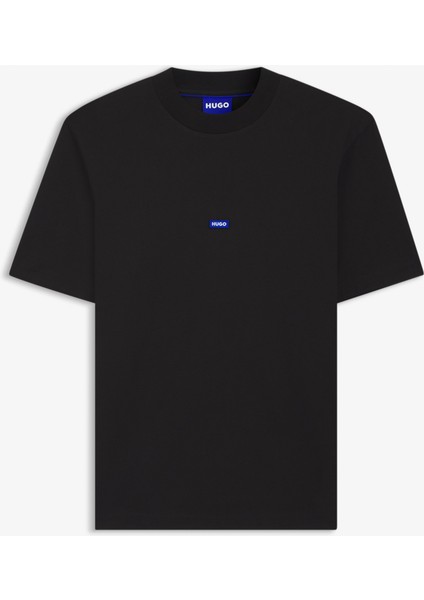 Boss Logo Patch Erkek Siyah T-SHIRT.001