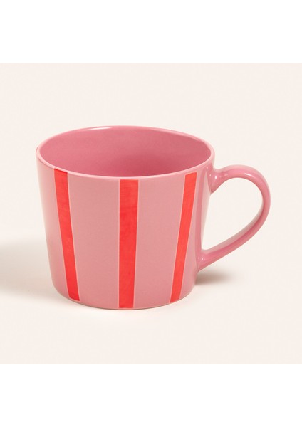 Luohu Porselen Kupa 360 Ml Pembe