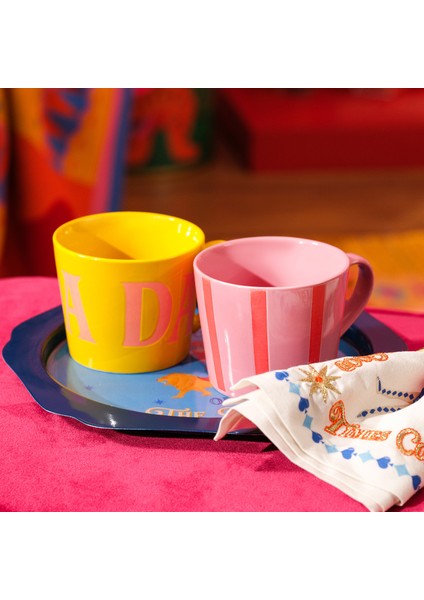 Luohu Porselen Kupa 360 Ml Pembe fiyatları