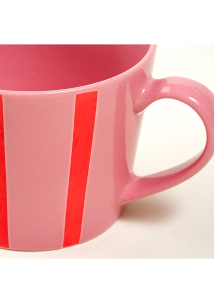 Luohu Porselen Kupa 360 Ml Pembe fırsatları