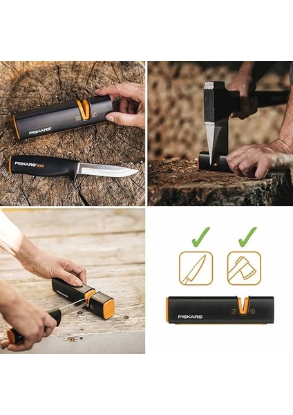 Xsharp, Balta ve Bıçak Bileyici, Seramik Zımpara Başlığı/gövdesi, Cam Elyaf Takviyeli Plastik, Siyah/turuncu, 1000601 fiyatları